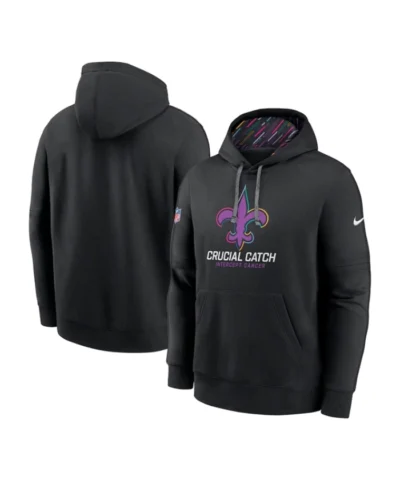 Shop New Orleans Saints 2024 NFL Crucial Catch Club Pullover Hoodie