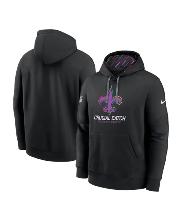 Shop New Orleans Saints 2024 NFL Crucial Catch Club Pullover Hoodie