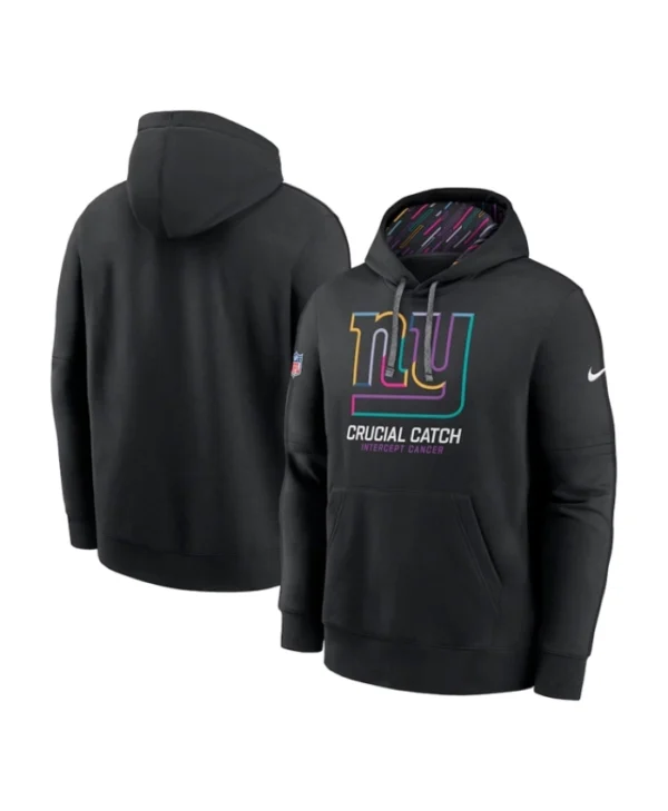 Shop New York Giants 2024 NFL Crucial Catch Club Pullover Hoodie