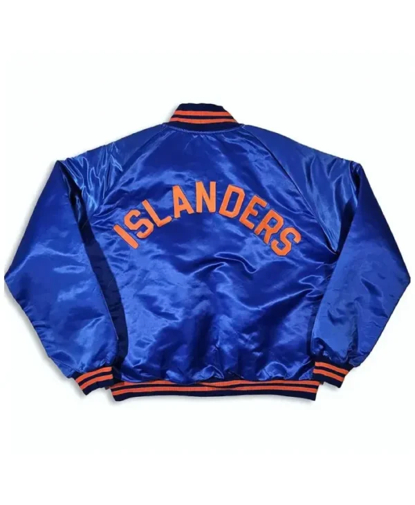 80’s NY Islanders Blue Bomber Satin Jacket