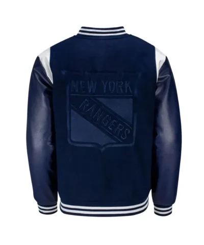 Alternate NY Rangers Blue Varsity Jacket