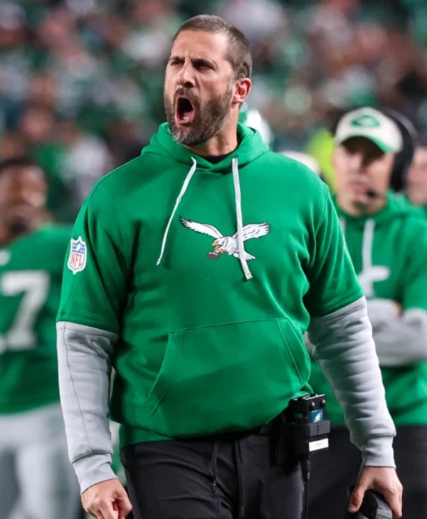 Philadelphia Eagles Head Coach Sirianni Kelly Green Hoodie