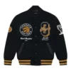 Toronto Raptors October’s Very Own Varsity Black Full-Snap Wool Jacket