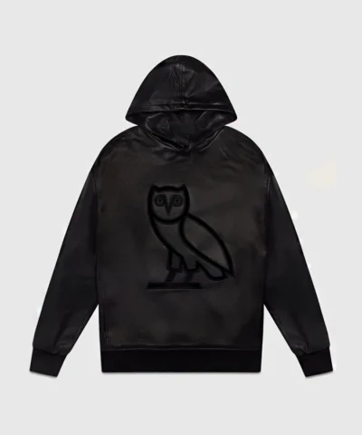 OVO Leather OG Black Hoodie