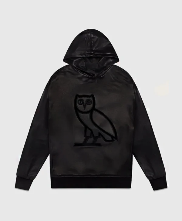 OVO Leather OG Black Hoodie