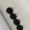 Off White Button-Up Leather Blazer For Men Cuff
