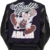 Off-White Chicago Bulls Varsity Full-Snap WoolLeather Jacket