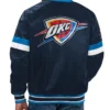 Home Game Oklahoma City Thunder Navy Satin Jacket