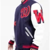 Old English Washington Nationals Varsity Jacket