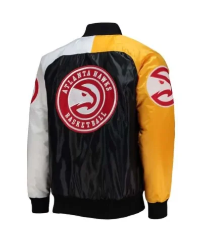 Atlanta Hawks Tricolor Satin Jacket