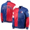 Philadelphia 76ers 75th Anniversary Leader Color Block Satin Jacket