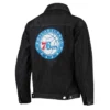 Philadelphia 76ers Patch Black Denim Button-Up Jacket