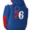 RoyalRed Philadelphia 76ers Charger Half-Zip Pullover Jacket