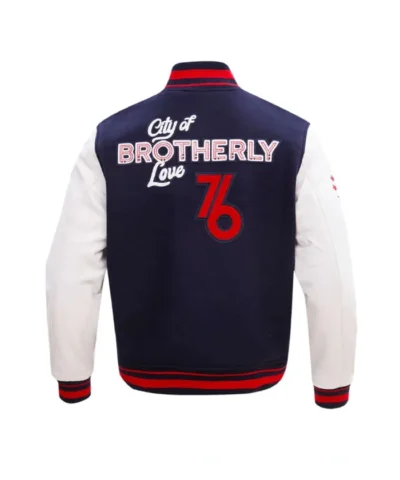 Philadelphia 76ers City of Brotherly Love Varsity Jacket