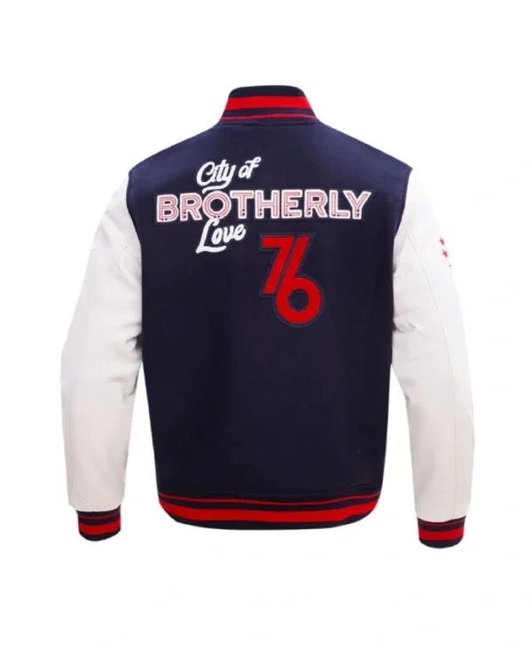 Philadelphia 76ers City of Brotherly Love Varsity Jacket
