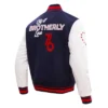 Philadelphia 76ers City Edition Varsity WoolLeather Navy Jacket
