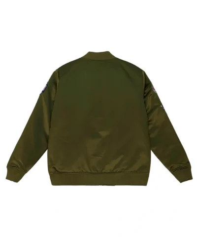 Philadelphia 76ers Flight Green Satin Jacket