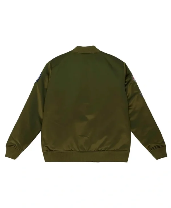 Philadelphia 76ers Flight Green Satin Jacket