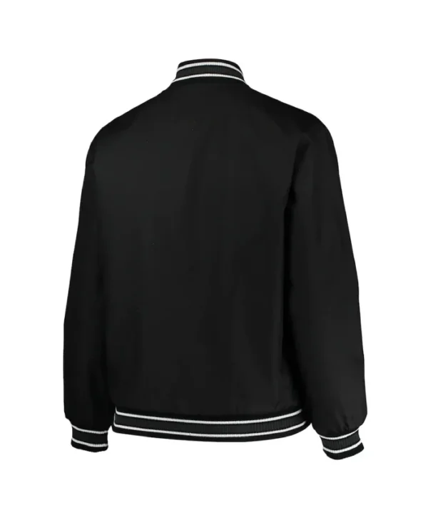 Philadelphia 76ers Poly Twill Black Jacket