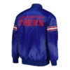 Philadelphia 76ers Pick & Roll Royal Satin Jacket