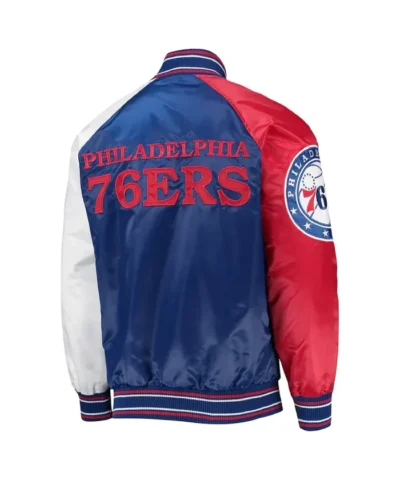Philadelphia 76ers Reliever Royal and Red Jacket