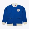 Philadelphia 76ers Cotton Twill Full-Zip Bomber Jacket
