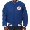 Philadelphia 76ers Varsity Royal Full-Snap Wool Jacket