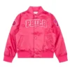 Philadelphia 76ers Triple Full-Snap Satin Pink Jacket