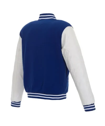 Philadelphia 76ers Royal and White Varsity Jacket