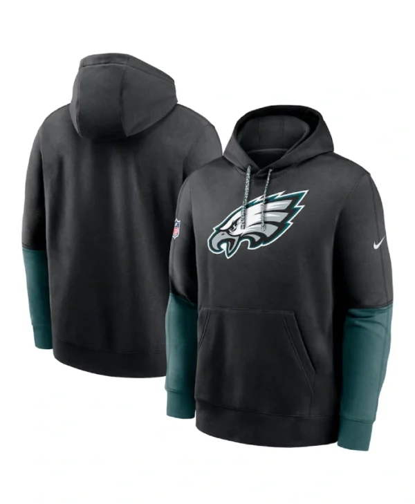 Nike Black Philadelphia Eagles 2024 NFL Crucial Catch Club Pullover Hoodie
