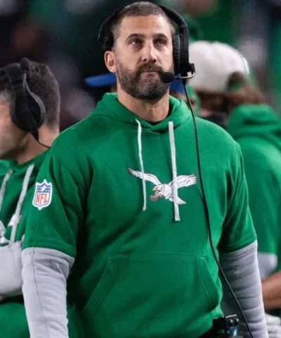 Shop Nick Sirianni Eagles Kelly Green Hoodie