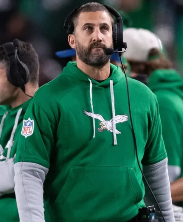 Shop Nick Sirianni Eagles Kelly Green Hoodie