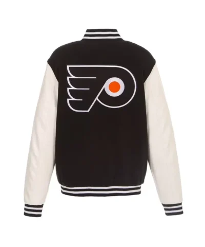 BlackWhite Philadelphia Flyers Varsity Jacket