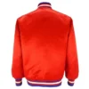 76ers Philadelphia Sixers Red Satin Jacket