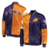 Phoenix Suns 75th Anniversary Leader Color Block Satin Jacket