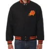 Phoenix Suns Black Varsity Wool Full-Snap Jacket