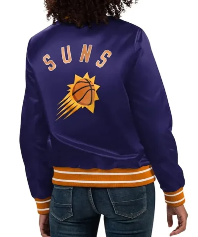 Phoenix Suns Full Count Purple Satin Jacket