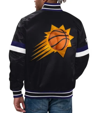 Home Game Phoenix Suns Black Satin Jacket