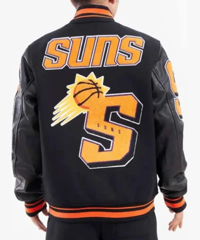 Phoenix Suns Black Mashup Varsity Jacket