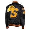 Mash Up Capsule Phoenix Suns Black Satin Jacket