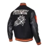 Black Phoenix Suns Prep Full-Zip WoolLeather Varsity Jacket