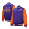 PurpleOrange Phoenix Suns Primetime Full-Snap Satin Jacket