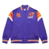 Phoenix Suns Full-Snap Heavyweight Satin Purple Jacket