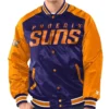 Shop Renegade Phoenix Suns Full-Snap Varsity Satin Jacket