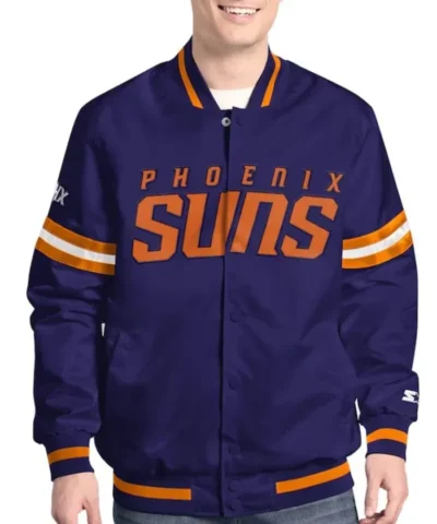 Scout Phoenix Suns Varsity Full-Snap Satin Jacket