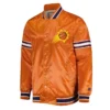 Starter Slider Phoenix Suns Full-Snap Varsity Satin Jacket