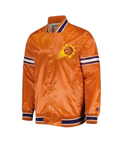 Starter Slider Phoenix Suns Full-Snap Varsity Satin Jacket