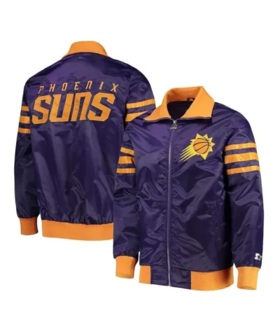 Shop The Captain II Phoenix Suns Purple Satin Jacket