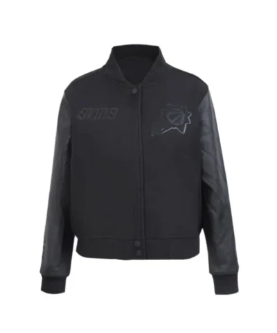 Phoenix Suns Triple Full-Zip WoolLeather Varsity Jacket