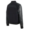Black Phoenix Suns Triple Full-Zip WoolLeather Varsity Jacket